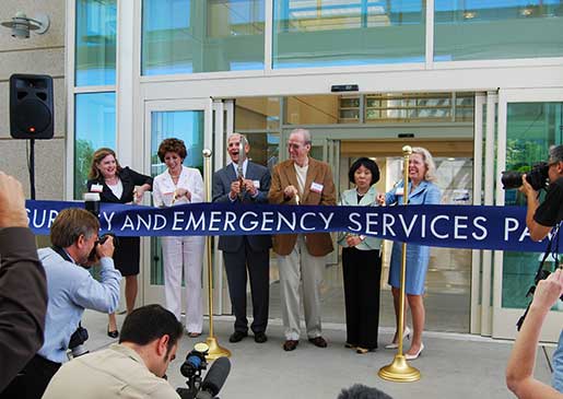 Pavilion ribbon cutting in 2010