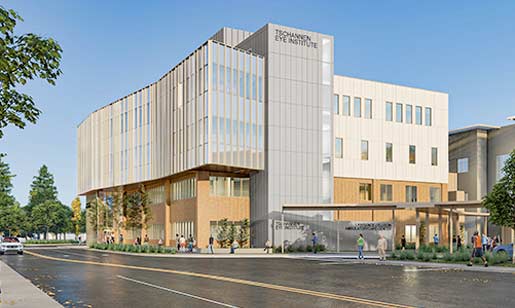 Ernest E. Tschannen Eye Center building rendering