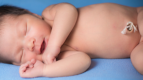 newborn resting