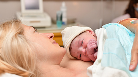 newborn resting