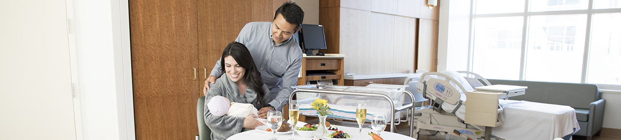 private birthing suite at UC Davis Medical Center