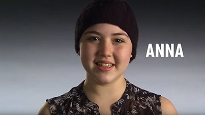 pediatric cancer patient, Anna