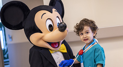 Pediatric patient with Mickey Mouse