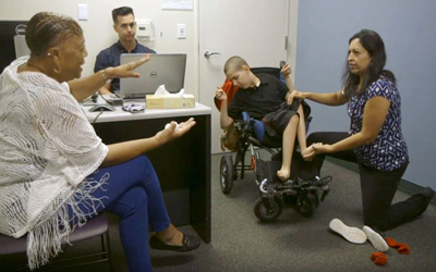 Maurice, who has cerebral palsy, receives the neurology care he needs via regular telehealth visits.