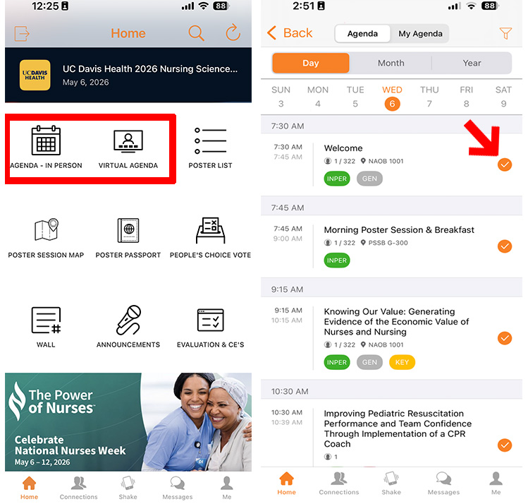 screenshot for Using the Conference Event App