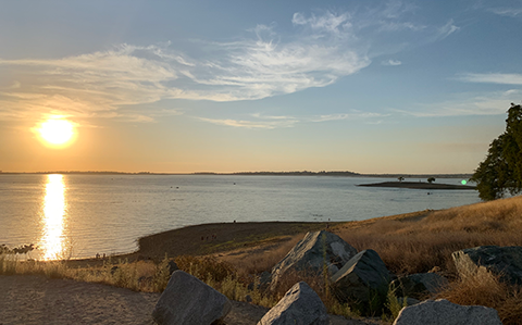 Sunset at Folsom Lake