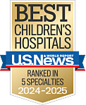 A U.S. News & World Report Best Children’s Hospitals