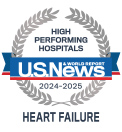 A U.S. News & World Report high performing hospitals, heart failure