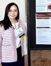 Linh Tran, class of 2027 student at the UC Davis School of Medicine, presents at a conference. (c) UC Regents. All rights reserved.