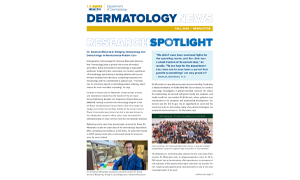 Dermatology department newsletter (c) UC Regents. All rights reserved.