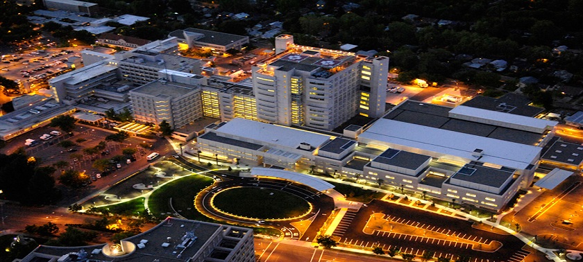 UC Davis at night