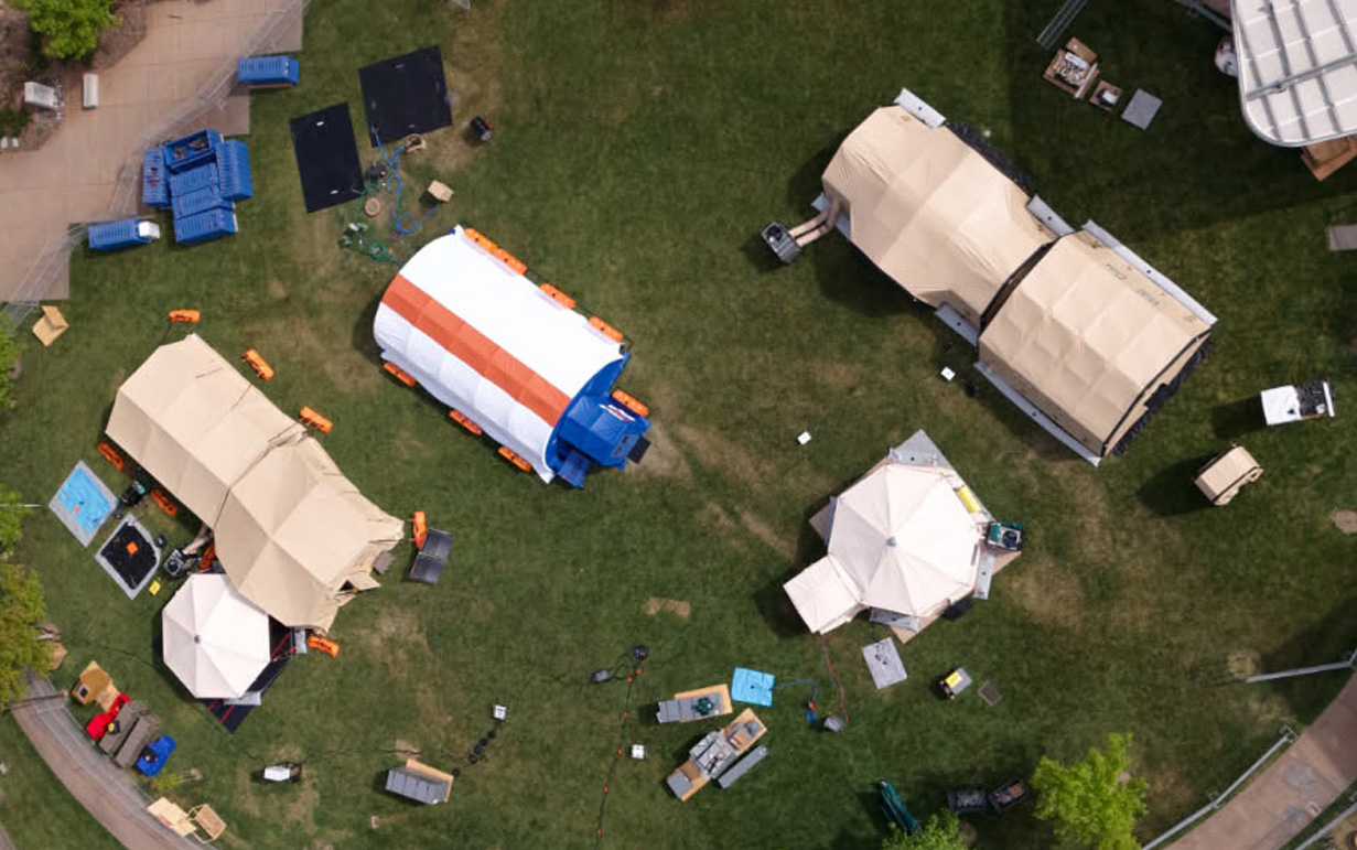 IMPACTS Shelter System Ariel view