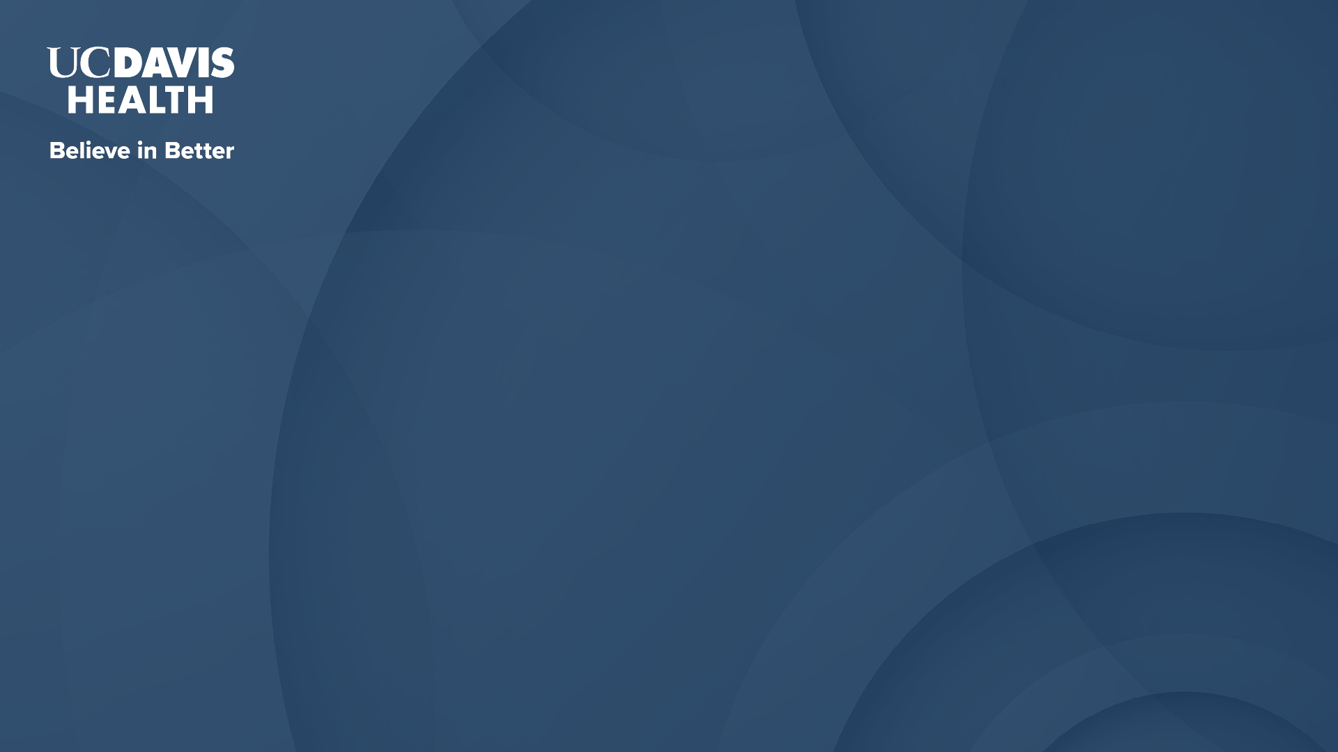UC Davis Health Believe in Better logo background
