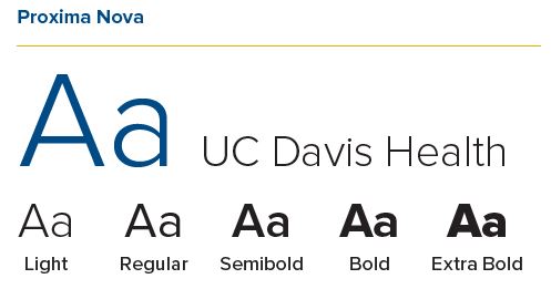 Proxima Nova font example