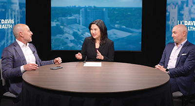 From left: David Lubarsky, Pamela Wu, and Dennis Chornenky