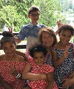 Martha Anne Shilling Bennett and her grandkids