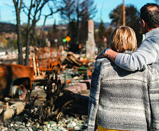 Aftermath of the camp fire