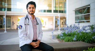 School of Medicine student Edgar Velasquez