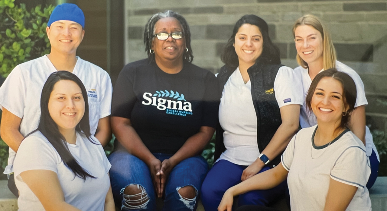 Tonja Copeland and nursing students