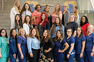 Group shot of volunteer doulas at UC Davis Medical Center