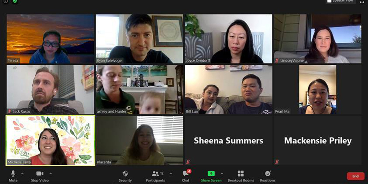 School of Medicine alumni virtual meeting via Zoom