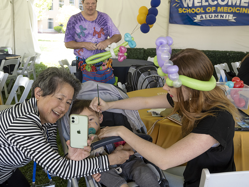 Face painting and other treats were part of the informal familyfriendly activities