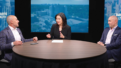 From left: David Lubarsky, Pamela Wu, and Dennis Chornenky