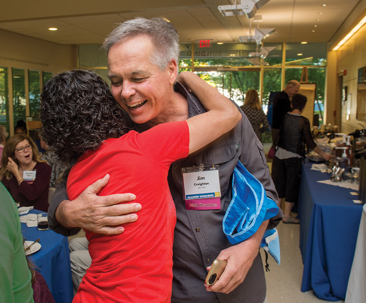 Jim Creighton (M.D., ’87) came all the way from Rwanda!