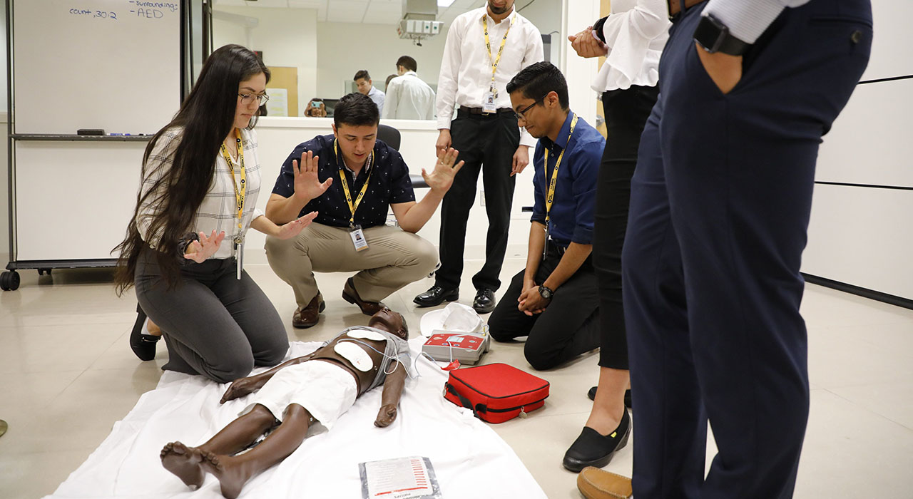 Prep Medico students in a teaching class 