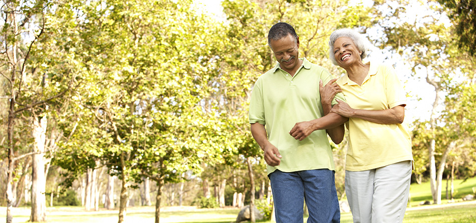 Older adults walking