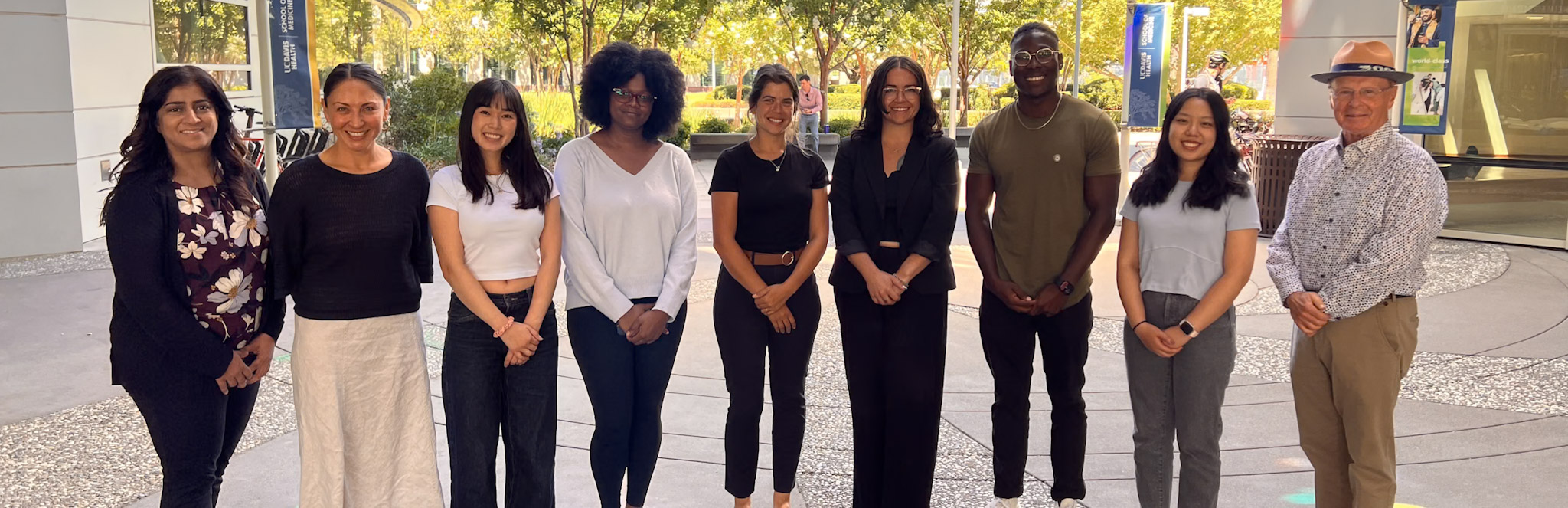 Research pathways program students pose for photo