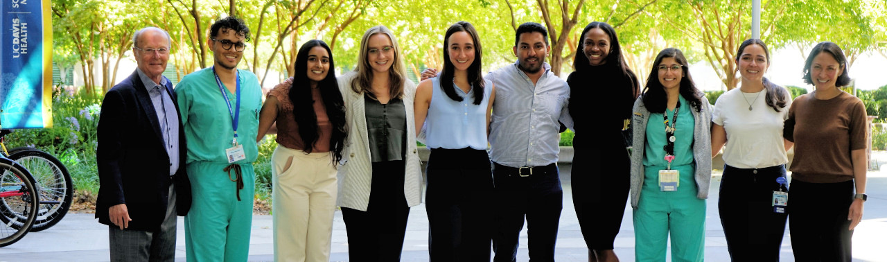 Research pathways program students pose for photo