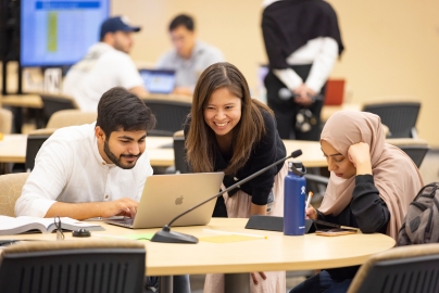 Undergrad Students collaborating