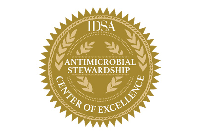 IDSA Antimicrobial Stewardship Centers of Excellence designation logo