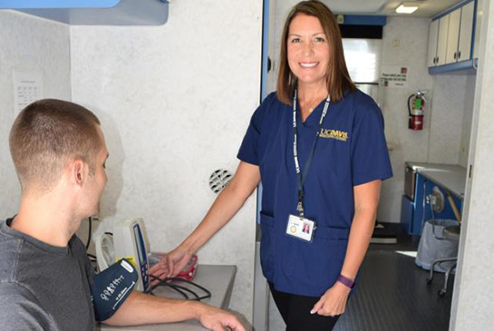blood pressure testing, occupational health screening