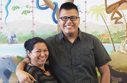 Melvin Florencio and mother, Ofelia