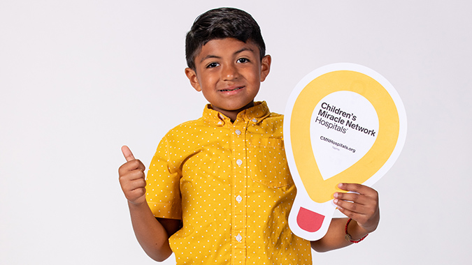 CMN child with balloon