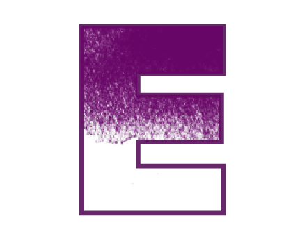 The letter E