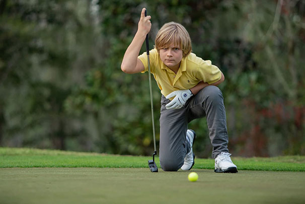 Kid participating in Play Yellow program