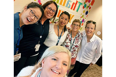 Circle Values, Collaboration, group of six CIRCLE Clinic staff