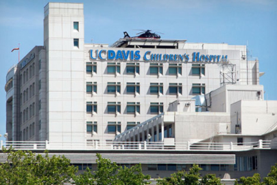 UC Davis Children's Hospital building, exterior photo