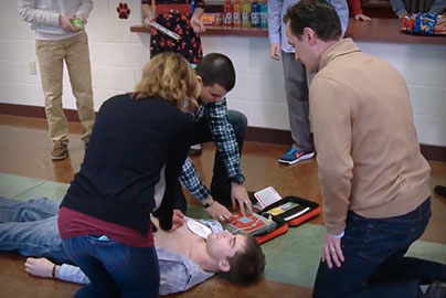 Video preview image for "Project ADAM Training: Sudden cardiac arrest scenario"