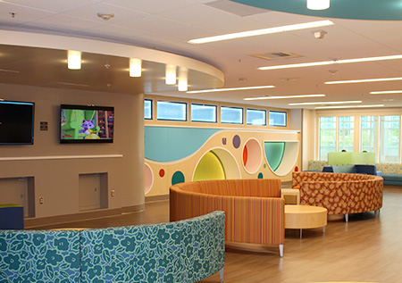 Young patient in the Children&rsquo;s Surgery Center waiting room