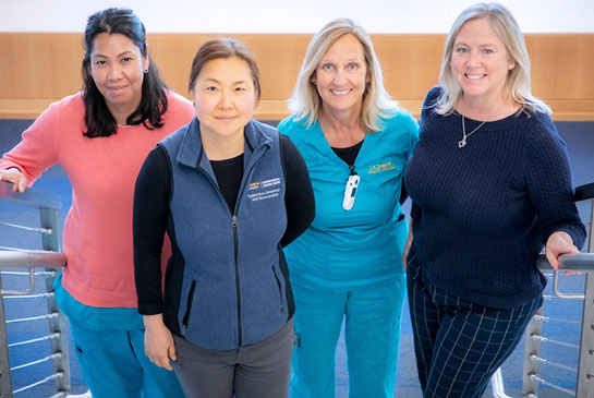 The STEPS team, inside the Children's Hospital