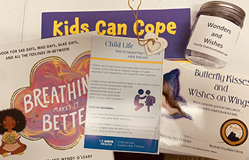 These are some bereavement resources that Child Life team offers to families.