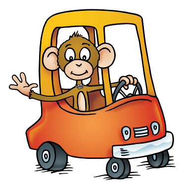Monkey in the car
