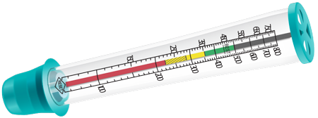 peak flow meter illustration