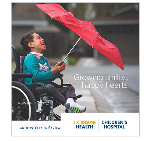 2018-2019 Report Cover: Pediatric urology patient Fabian 