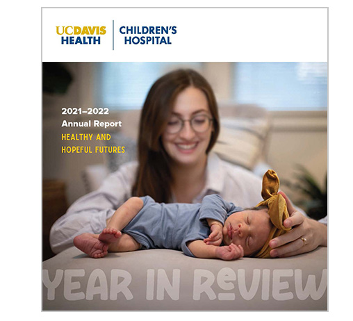 2021-202 Report Cover: A mother holding her baby