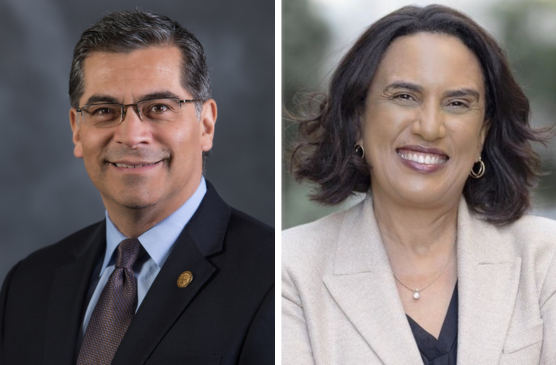 Xavier Becerra and Kirsten Bibbins-Domingo